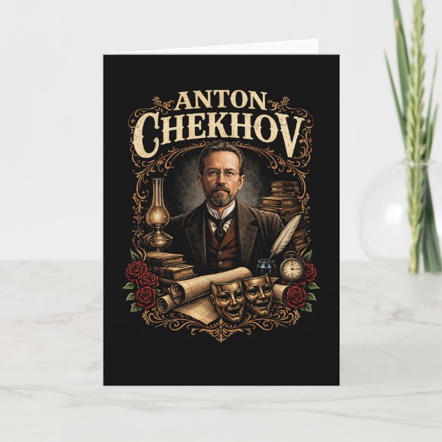Anton Chekhov Holiday Card (Front)