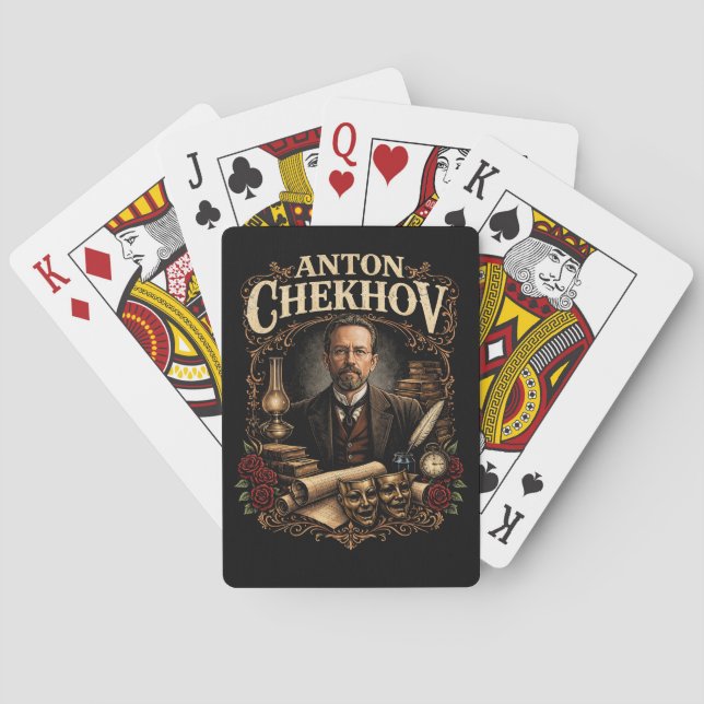 Anton Chekhov Poker Cards (Back)