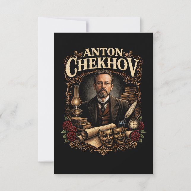 Anton Chekhov Thank You Card (Front)