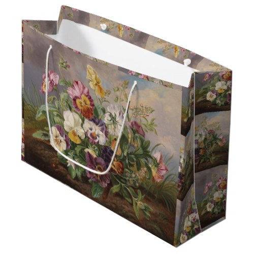 Anton Mollis Vintage Pansy Large Gift Bag