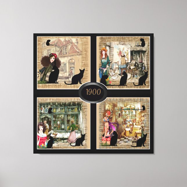 Anton Pieck Vintage Art to personalize Canvas Print (Front)