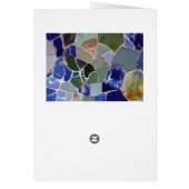 Antoni Gaudi Blue Mosaics Cards (Back)