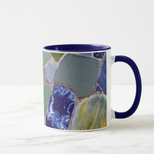 Antoni Gaudi Blue Mosaics Mug