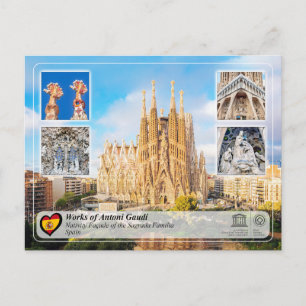 Antoni Gaudí - Sagrada Família - Nativity Facade Postcard