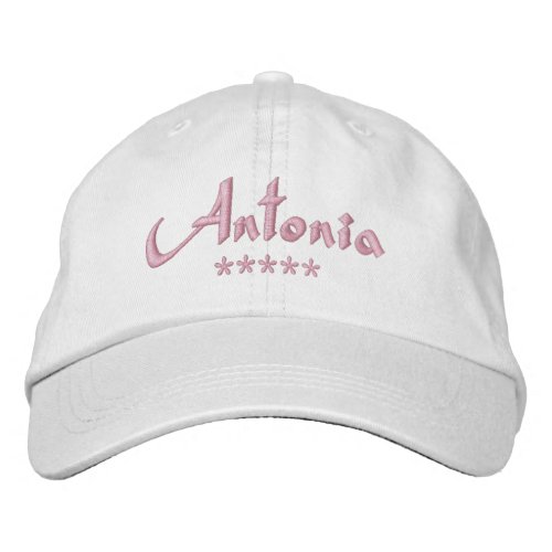 Antonia Name Embroidered Baseball Cap