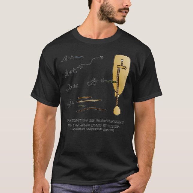 Antonie Van Leeuwenhoek Microscopy  T-Shirt (Front)