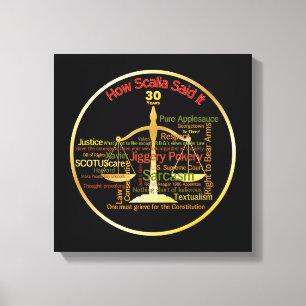 Antonin Scalia Supreme Court Quotes - Lawyer Canvas Print