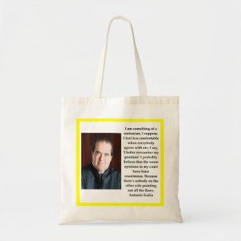 Antonin Scalia Tote Bag by jimbuf at Zazzle