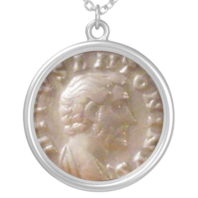 Antoninus Pius Silver Plated Necklace (Front)