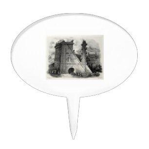 Antonio Basoli's Alphabeto Pittorico: Letter N Cake Topper