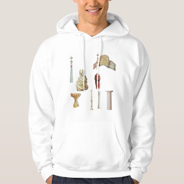 Antonio Gaudi. Barcelona. Spain. Architectural Hoodie (Front)