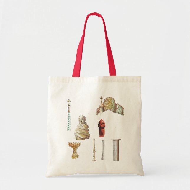 Antonio Gaudi. Barcelona. Spain. Architectural Tote Bag (Front)