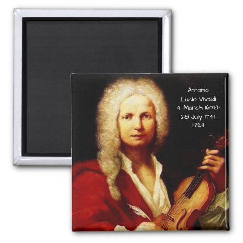 Antonio Lucio Vivaldi 1723 Magnet