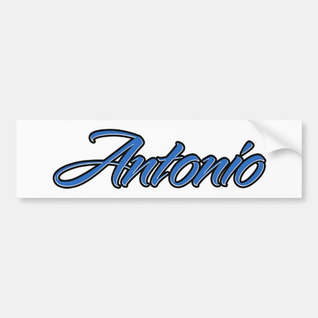 Antonio Name blue Aufkleber Sticker Autoaufkleber (Front)