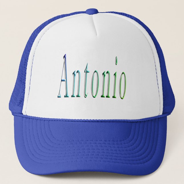 Antonio Name Logo On Trucker Hat (Front)