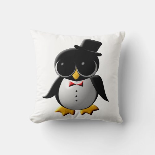 Antonio Penguin Throw Pillow