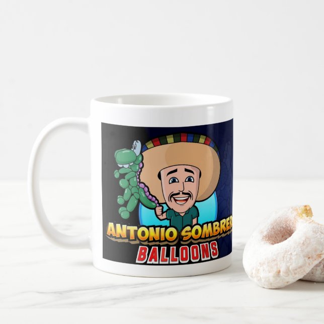 Antonio Sombrero Classic Size Mug! Coffee Mug (With Donut)