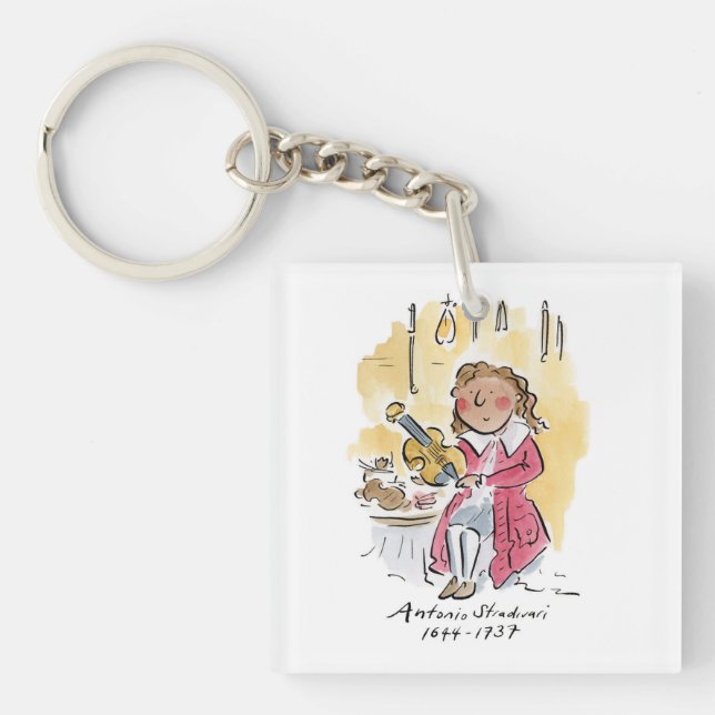 Antonio Stradivari Keychain (Front)
