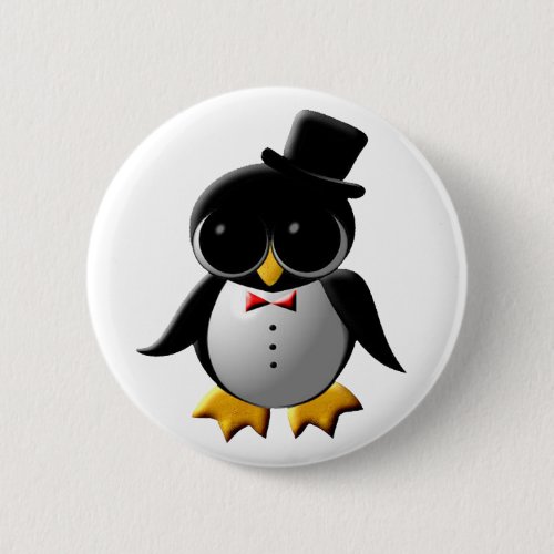 Antonio the Penguin Button