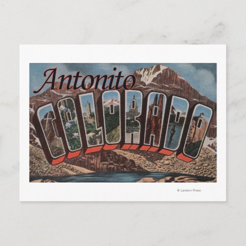 Antonito Colorado _ Large Letter Scenes Postcard