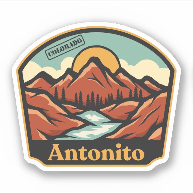 Antonito, Colorado Sticker (Front)