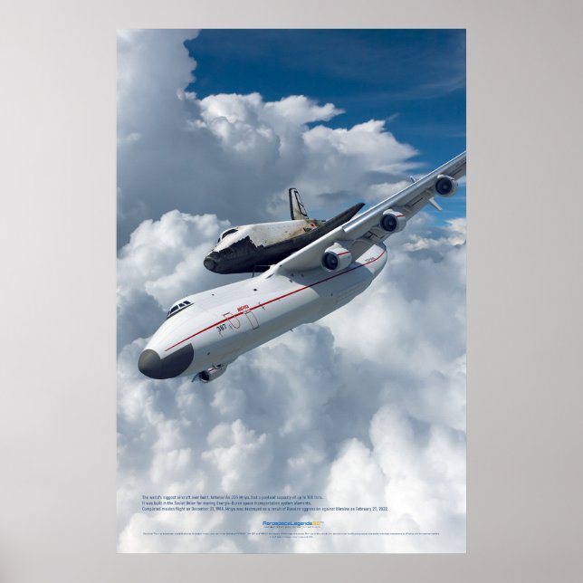 Antonov An-225 Mriya & Buran Shuttle Poster (Front)