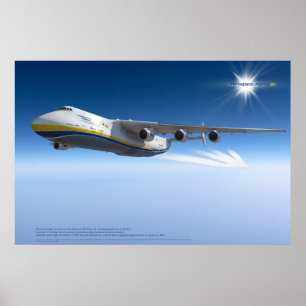 Antonov An-225 Mriya: Photorealistic 3D Art Poster