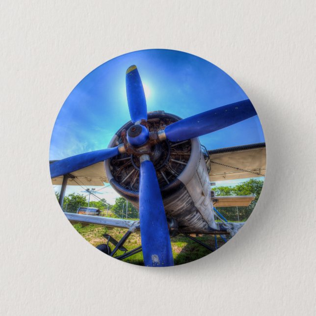 Antonov AN-2 Biplane Button (Front)