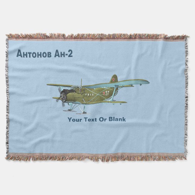 Antonov An-2 Throw Blanket (Front)