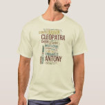 Antony and Cleopatra Word Mosaic T-Shirt