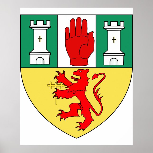 Antrim arms, Ireland Poster (Front)