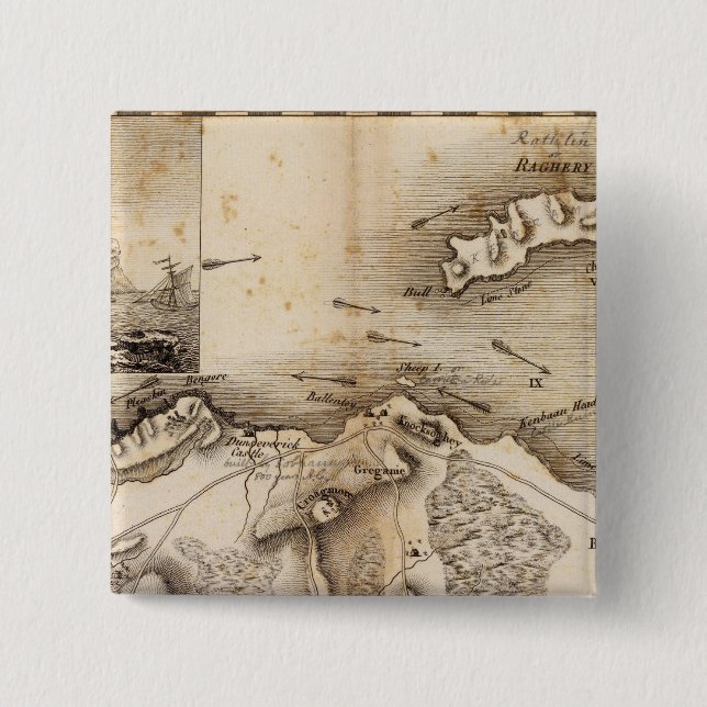 Antrim, Raghery Pinback Button (Front)