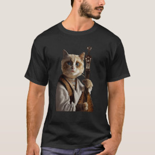 Antropomorphic Ragdoll Cat Wearing Medieval Play L T-Shirt