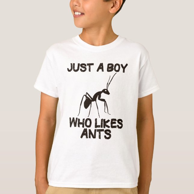 Ants Ant Keeping Ant Farm Funny Quote Gift Boys T-Shirt (Front)