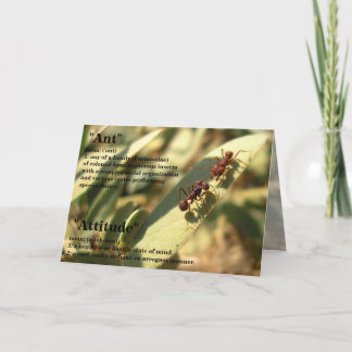 Ants & Attitude - Greeting Card #2