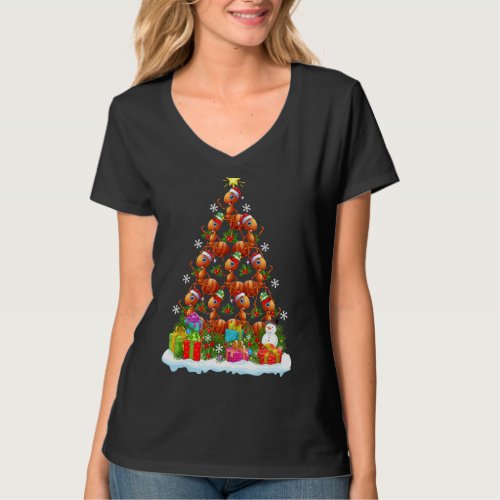 Ants Christmas Tree Lighting Santa Ants Xmas T_Shirt