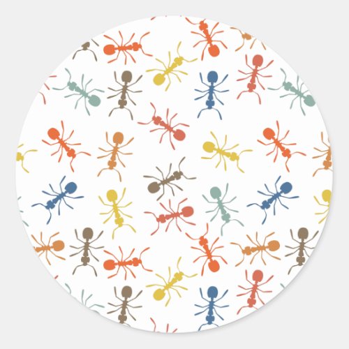 Ants Classic Round Sticker