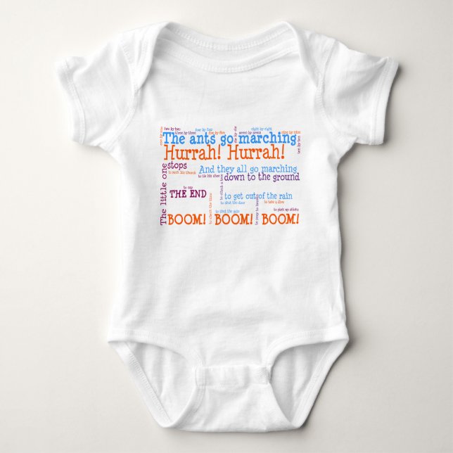 Ants Go Marching Infant Baby Bodysuit (Front)
