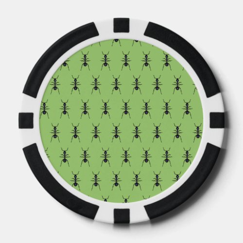 Ants green poker chips