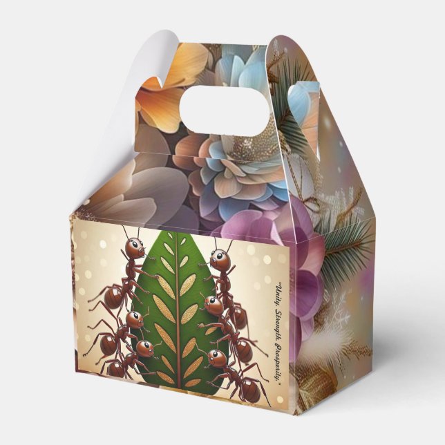 "Ants in Gold Rush" Favor Boxes (Front Side)