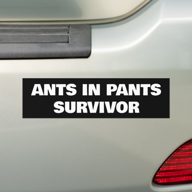 Ants in Pants Survivor Bumper Sticker (On Car)