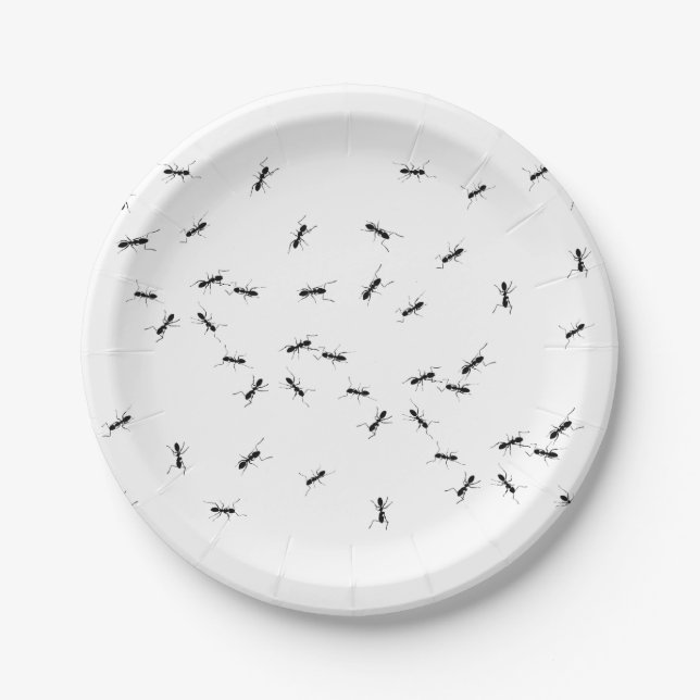 Ants in your food joke paper plates (Front)