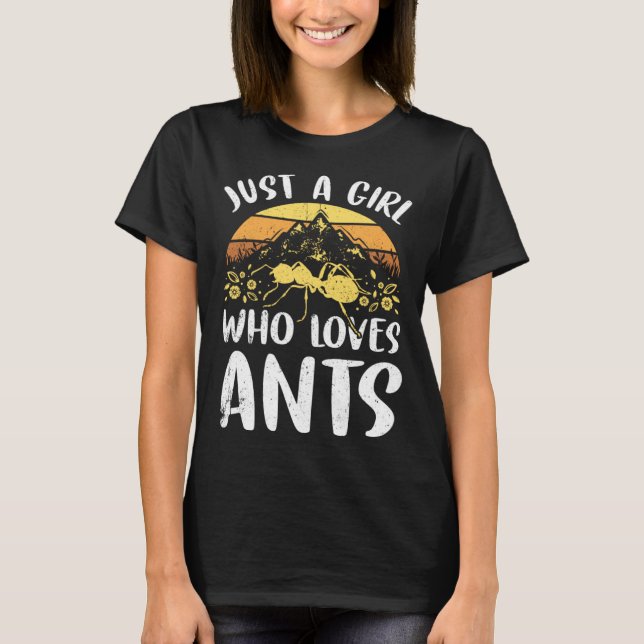 Ants Insects Beetle Bug Entomology T-Shirt (Front)