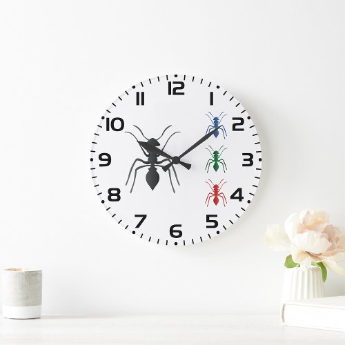 Ants Large Clock