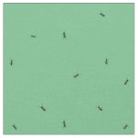 Ants, Life-Size, green background Fabric