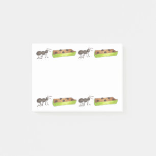 Ants on a Log Ant Celery Snack Food Picnic Post It Post-it Notes
