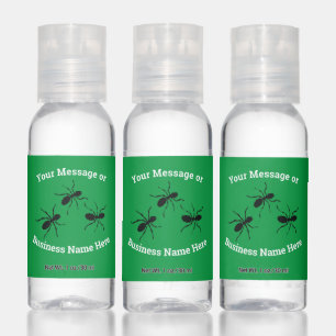 Ants Pest Control Business Logo Name Message Hand Sanitizer