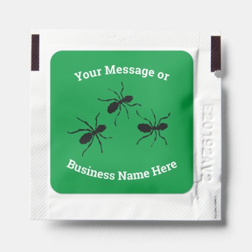 Ants Pest Control Business Logo Name Message Hand Sanitizer Packet
