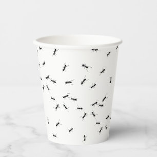 Ants prank paper cups