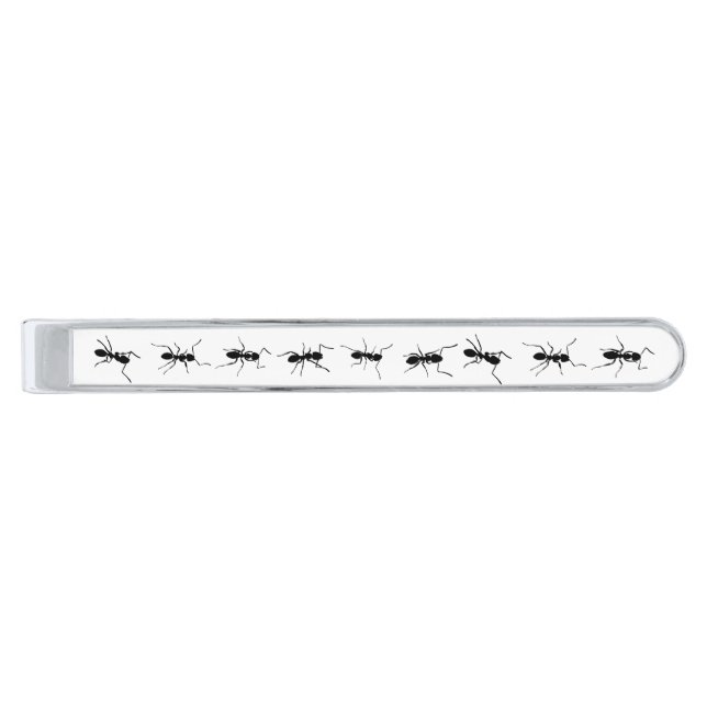 Ants Silver Finish Tie Bar (Front)